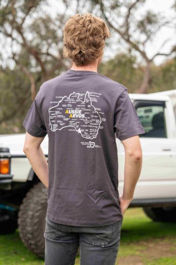 Aussie Arvos Tee Charcoal