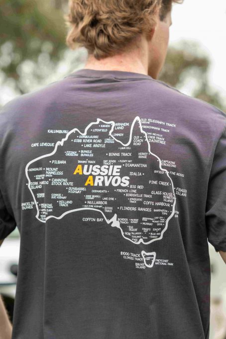 Aussie Arvos Tee Charcoal - Image 3